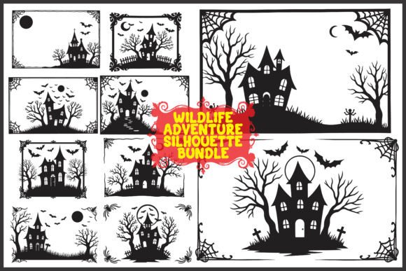 Download Spooky Haunted House Clipart Bundle - Premium Bundle