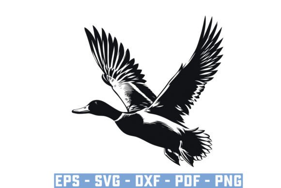Download Flying Mallard Duck Silhouette Files Svg - Silhouette Collection