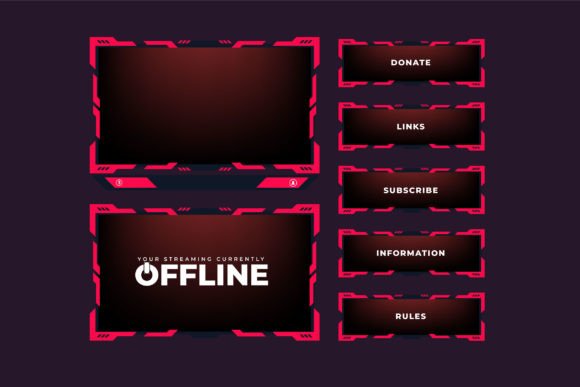 Download Live Red Color Screen Border Design - Premium Resources