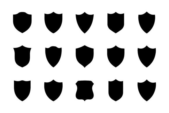 Download Set of Shield Silhouettes Pack - Silhouette Collection