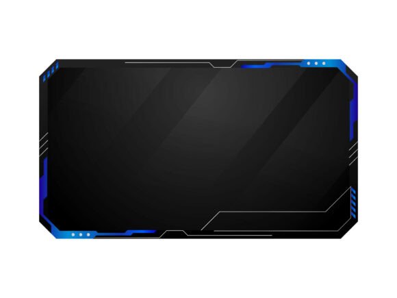 Download Futuristic Gaming Screen and Border Svg - Premium Resources